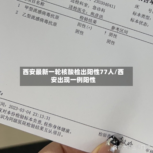 西安最新一轮核酸检出阳性77人/西安出现一例阳性-第2张图片