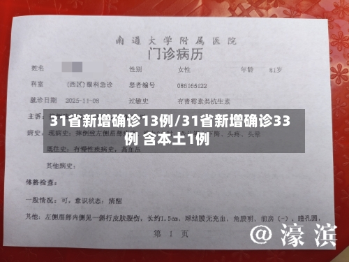 31省新增确诊13例/31省新增确诊33例 含本土1例