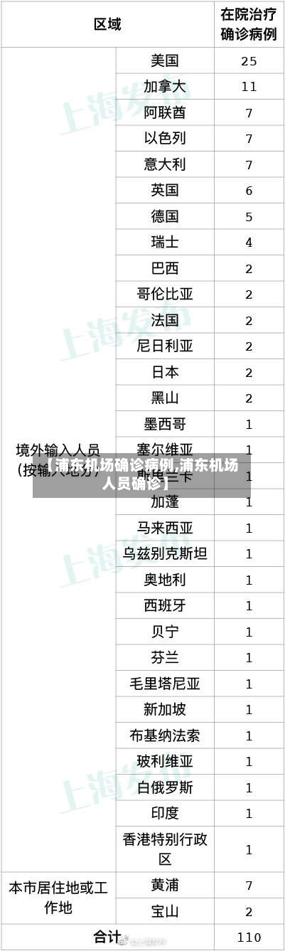 【浦东机场确诊病例,浦东机场人员确诊】