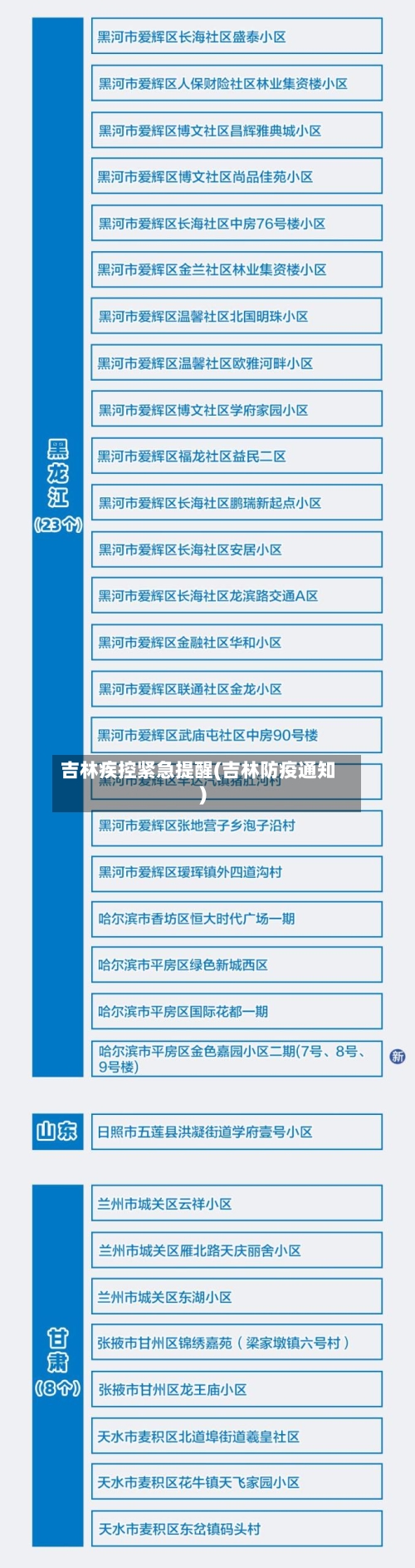 吉林疾控紧急提醒(吉林防疫通知)-第3张图片