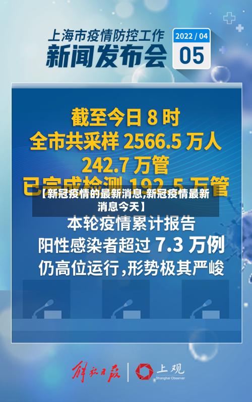 【新冠疫情的最新消息,新冠疫情最新消息今天】