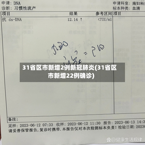 31省区市新增2例新冠肺炎(31省区市新增22例确诊)