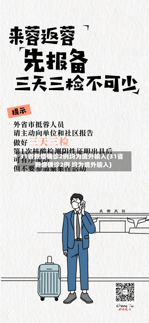 31省新增确诊2例均为境外输入(31省新增确诊2例 均为境外输入)