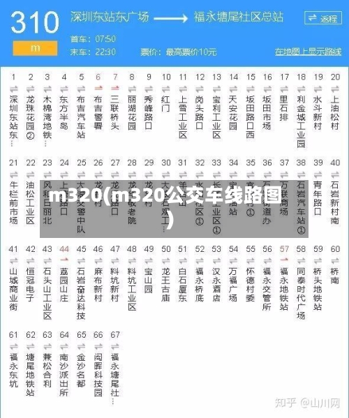 m320(m320公交车线路图)-第2张图片