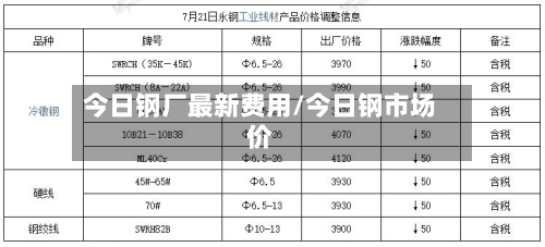 今日钢厂最新费用/今日钢市场价-第2张图片