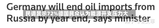 民调显示72%德国民众认为能源开支压力大-第2张图片