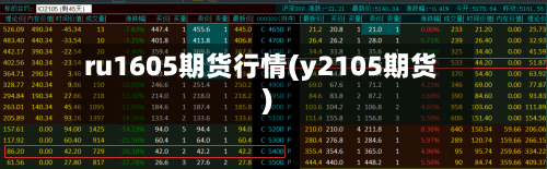 ru1605期货行情(y2105期货)
