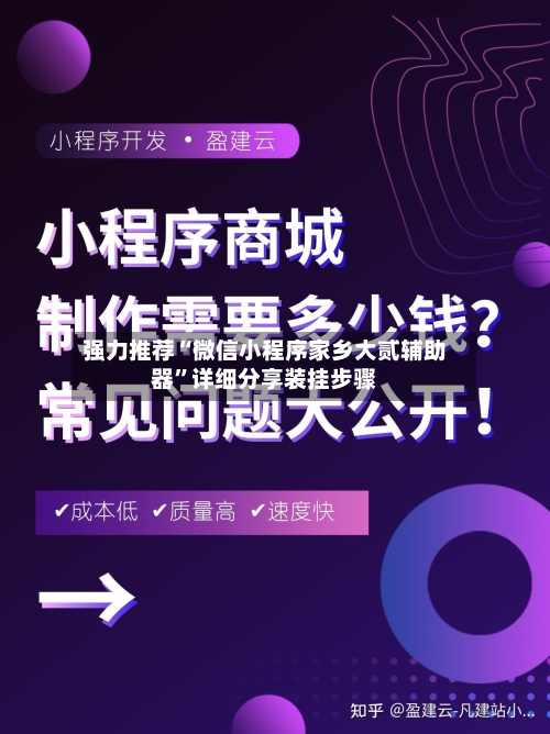 强力推荐“微信小程序家乡大贰辅助器”详细分享装挂步骤