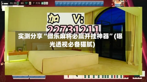 实测分享“微乐麻将必赢开挂神器”(曝光透视必备猫腻)