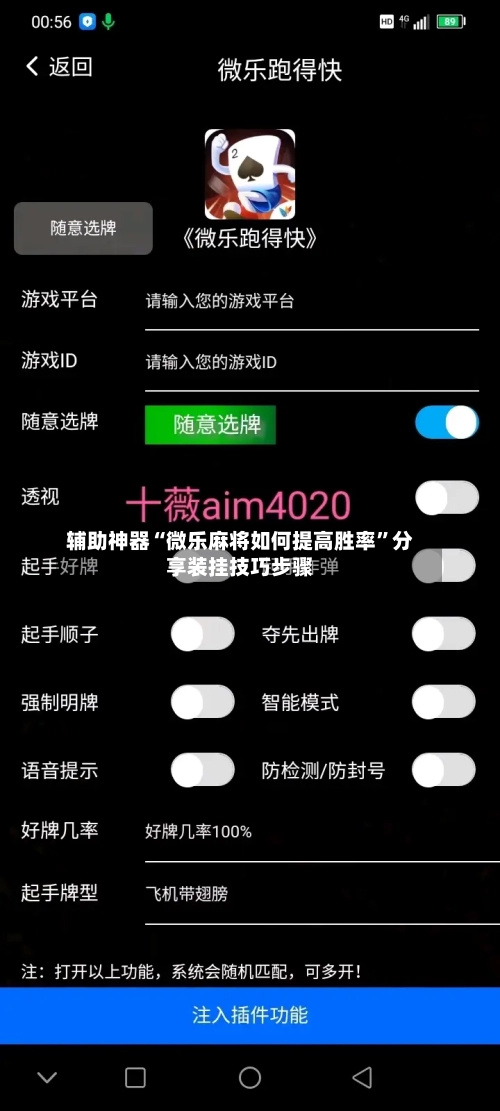辅助神器“微乐麻将如何提高胜率”分享装挂技巧步骤-第3张图片