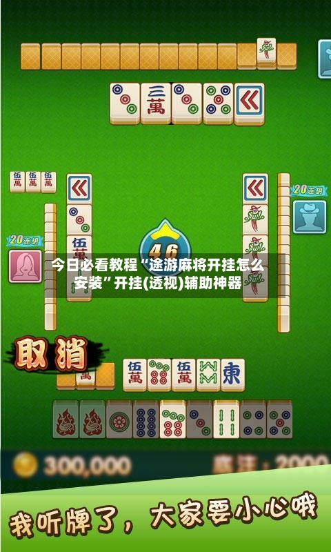 今日必看教程“途游麻将开挂怎么安装”开挂(透视)辅助神器-第2张图片