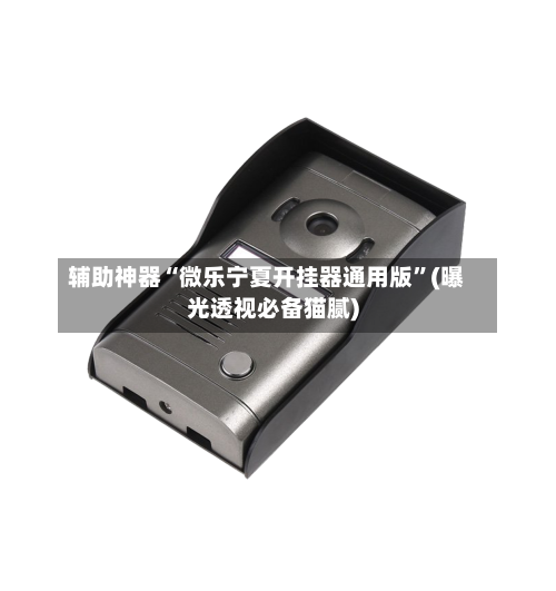 辅助神器“微乐宁夏开挂器通用版”(曝光透视必备猫腻)-第2张图片