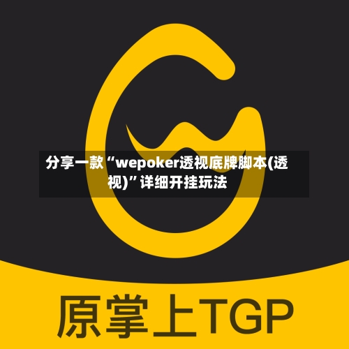 分享一款“wepoker透视底牌脚本(透视)”详细开挂玩法-第3张图片