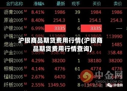 沪银商品期货费用行情(沪银商品期货费用行情查询)-第2张图片