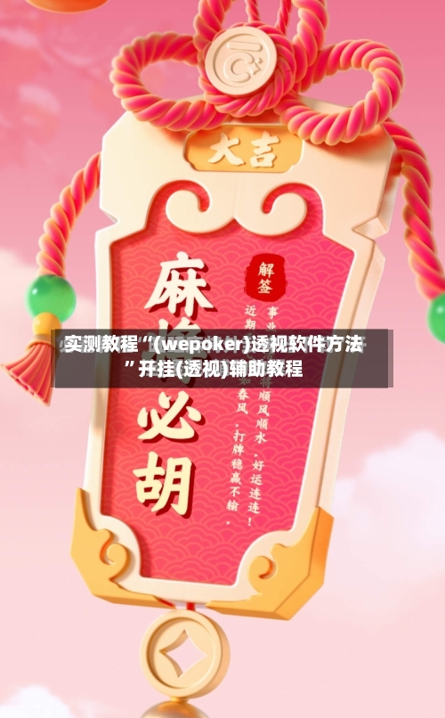 实测教程“(wepoker)透视软件方法”开挂(透视)辅助教程-第3张图片