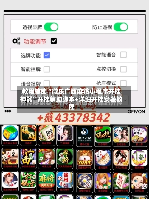 教程辅助“微乐广西麻将小程序开挂神器	”开挂辅助脚本+详细开挂安装教程-第3张图片