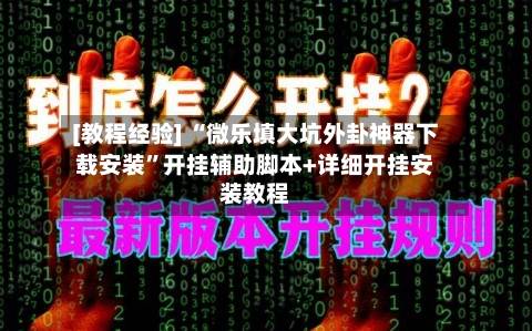 [教程经验] “微乐填大坑外卦神器下载安装”开挂辅助脚本+详细开挂安装教程-第2张图片