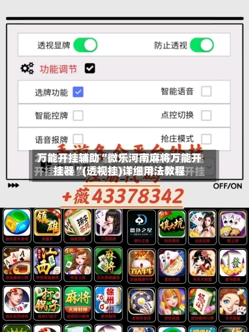 万能开挂辅助“微乐河南麻将万能开挂器“(透视挂)详细用法教程-第3张图片