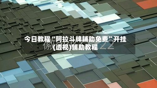 今日教程“阿拉斗牌辅助免费”开挂(透视)辅助教程