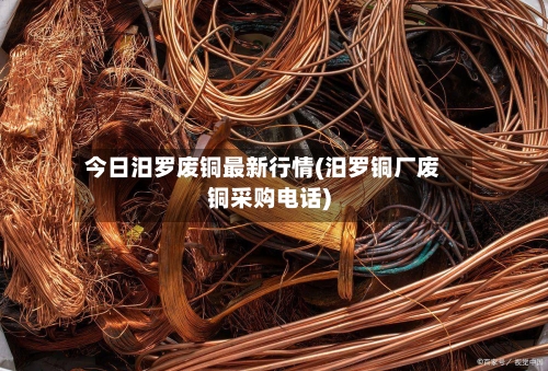今日汨罗废铜最新行情(汨罗铜厂废铜采购电话)-第3张图片