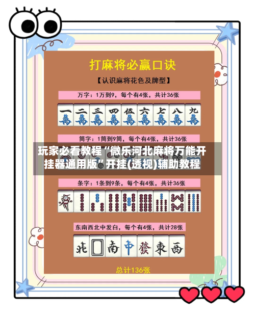 玩家必看教程“微乐河北麻将万能开挂器通用版”开挂(透视)辅助教程-第3张图片