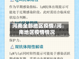 河南全部地区疫情/河南地区疫情情况