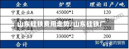 山东硅铁费用走势/山东硅铁厂-第2张图片