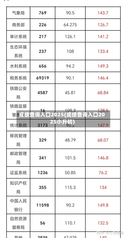 成绩查询入口2025(成绩查询入口2025小升初)