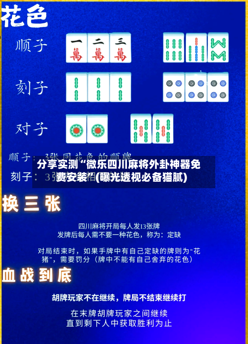 分享实测“微乐四川麻将外卦神器免费安装”(曝光透视必备猫腻)-第3张图片