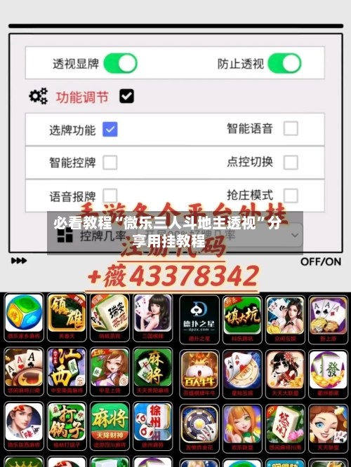 必看教程“微乐三人斗地主透视”分享用挂教程-第2张图片