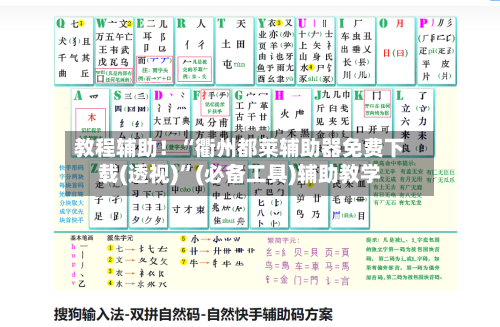 教程辅助！“衢州都莱辅助器免费下载(透视)”(必备工具)辅助教学-第3张图片