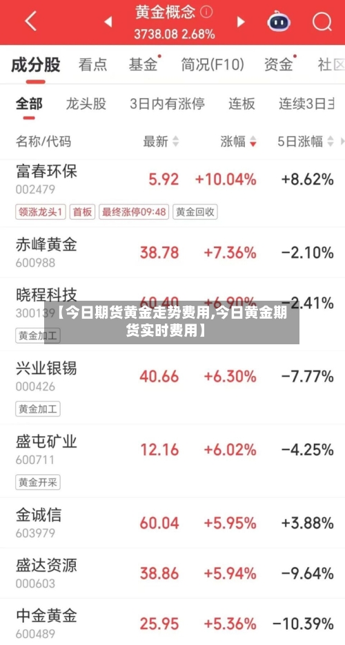 【今日期货黄金走势费用,今日黄金期货实时费用】