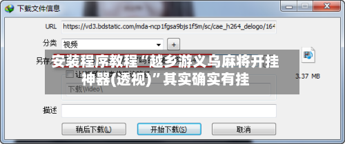 安装程序教程“越乡游义乌麻将开挂神器(透视)”其实确实有挂-第2张图片