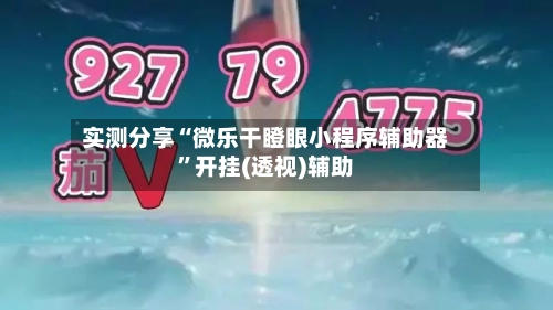 实测分享“微乐干瞪眼小程序辅助器”开挂(透视)辅助