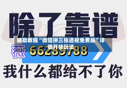 辅助教程“微信拼三张透视免费版”详细开挂玩法-第2张图片