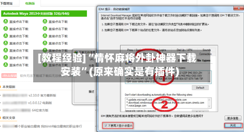 [教程经验]“情怀麻将外卦神器下载安装”(原来确实是有插件)-第3张图片