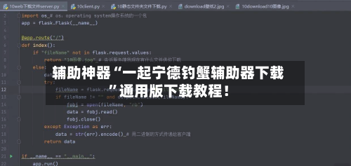 辅助神器“一起宁德钓蟹辅助器下载”通用版下载教程！-第3张图片
