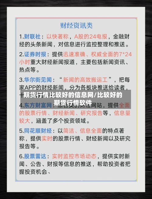 期货行情比较好的信息网/比较好的期货行情软件-第2张图片