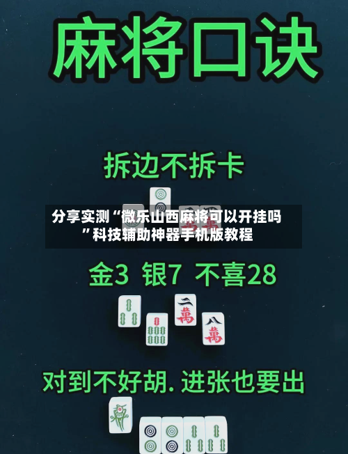 分享实测“微乐山西麻将可以开挂吗	”科技辅助神器手机版教程-第2张图片