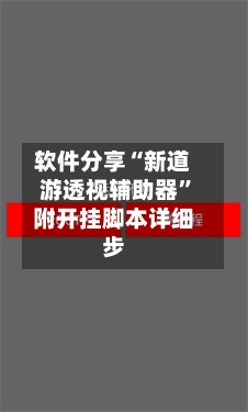 软件分享“新道游透视辅助器”附开挂脚本详细步-第3张图片