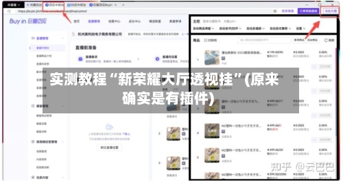 实测教程“新荣耀大厅透视挂	”(原来确实是有插件)-第2张图片