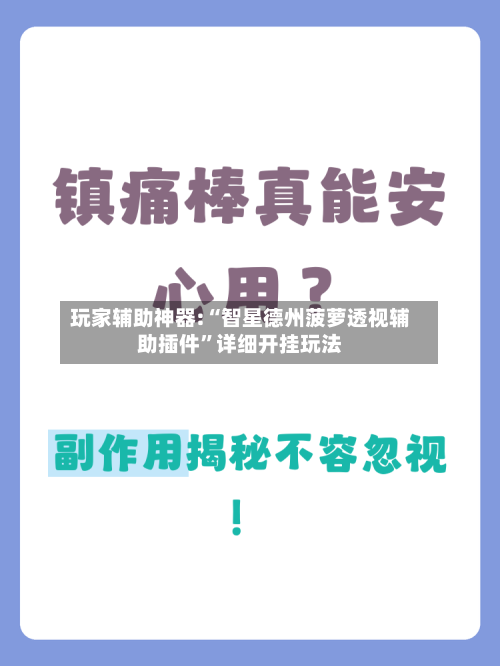 玩家辅助神器:“智星德州菠萝透视辅助插件”详细开挂玩法