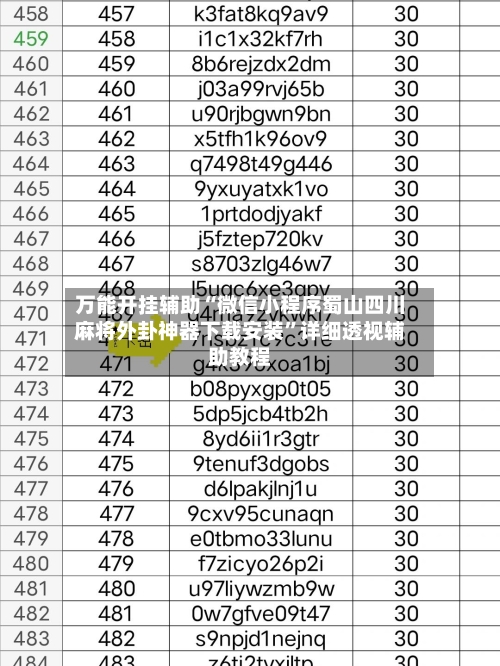 万能开挂辅助“微信小程序蜀山四川麻将外卦神器下载安装	”详细透视辅助教程-第2张图片
