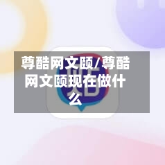 尊酷网文颐/尊酷网文颐现在做什么-第2张图片