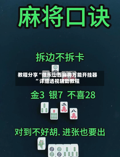 教程分享“微乐山西麻将万能开挂器”详细透视辅助教程-第2张图片