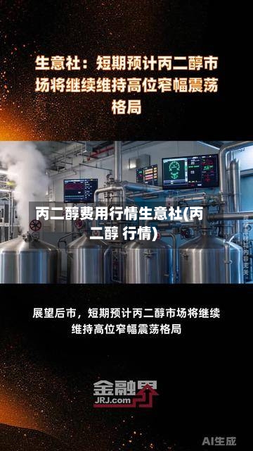 丙二醇费用行情生意社(丙二醇 行情)-第2张图片