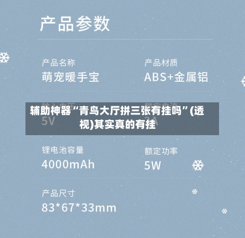 辅助神器“青鸟大厅拼三张有挂吗	”(透视)其实真的有挂-第2张图片