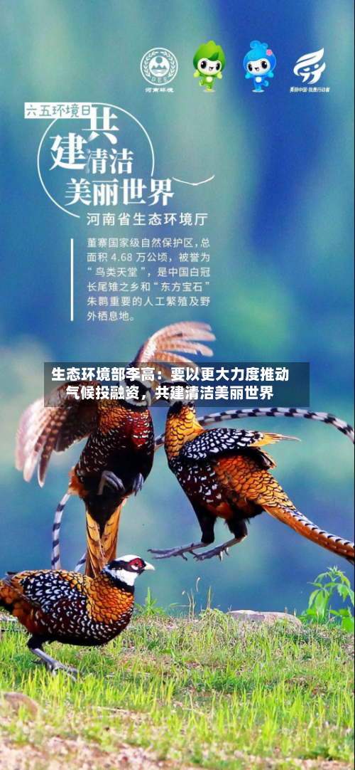 生态环境部李高：要以更大力度推动气候投融资，共建清洁美丽世界-第3张图片