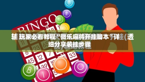 玩家必看教程“微乐麻将开挂脚本”详细分享装挂步骤-第3张图片