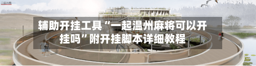 辅助开挂工具“一起温州麻将可以开挂吗”附开挂脚本详细教程